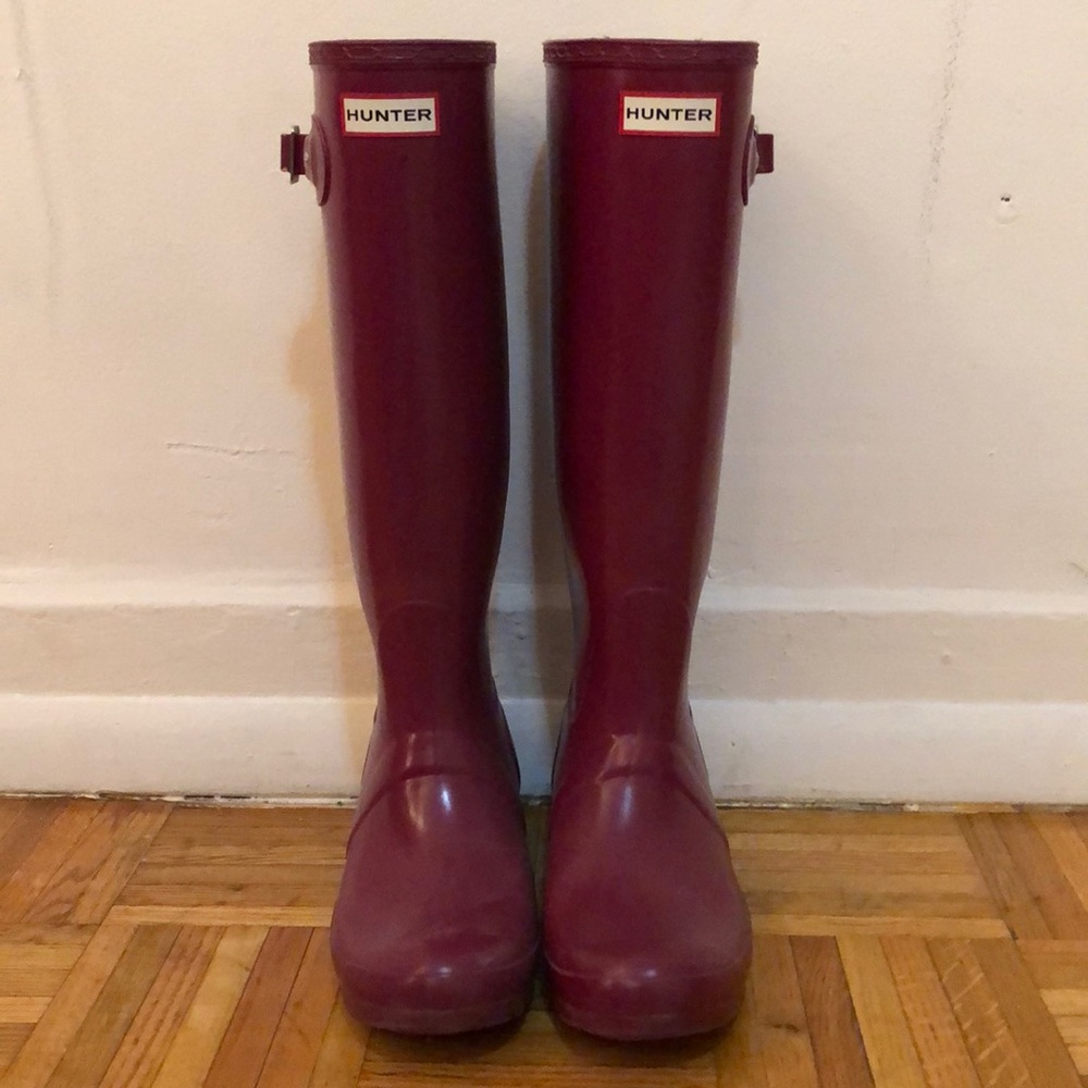 Tall Gloss Hunter Boots